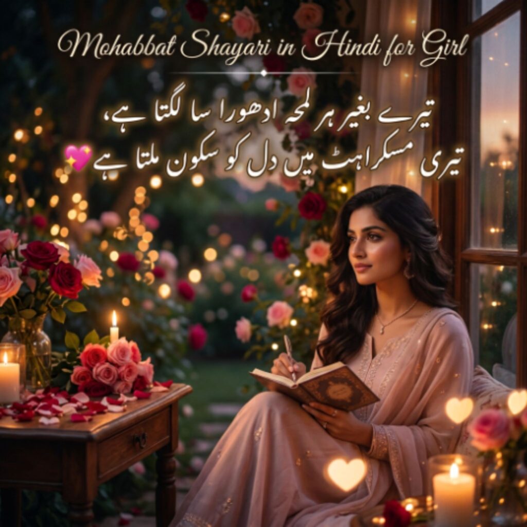 Mohabbat Shayari in Hindi for Girl