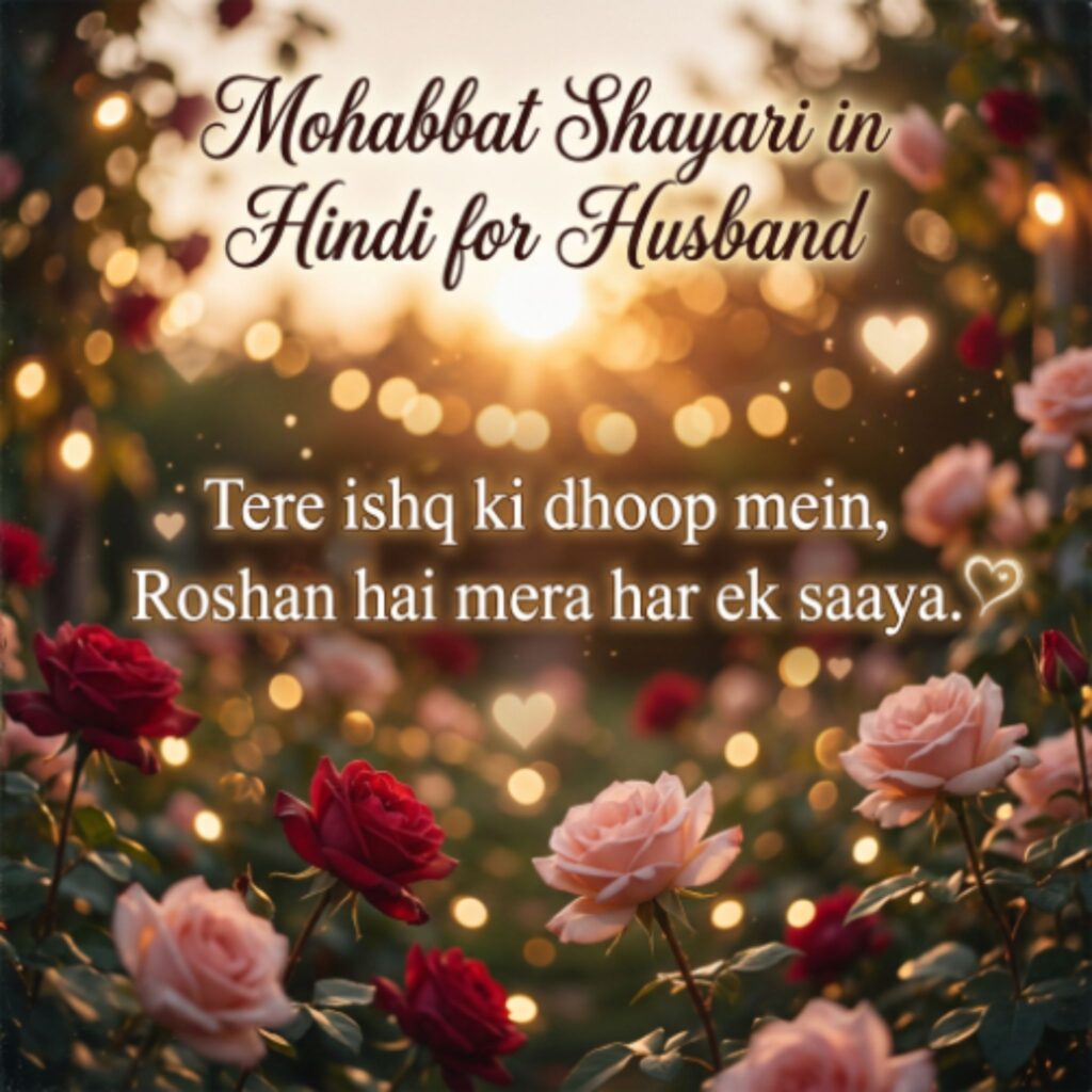 Mohabbat Shayari in Hindi for Husband