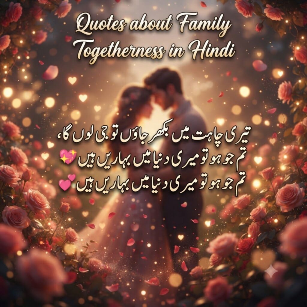 Quotes about Family Togetherness in Hindi
