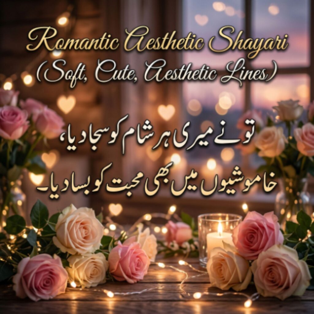 Romantic Aesthetic Shayari (Soft, Cute, Aesthetic Lines)