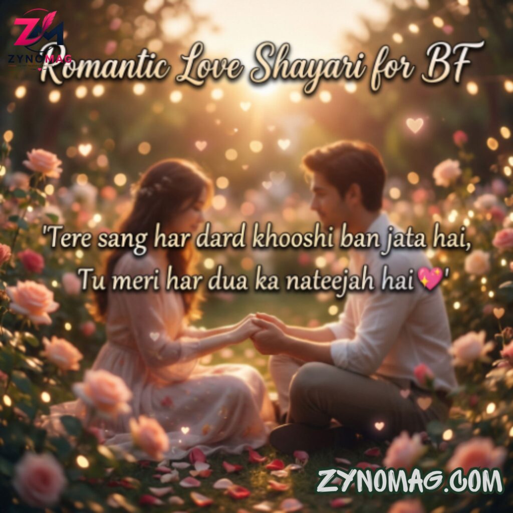 Romantic Love Shayari for BF in English