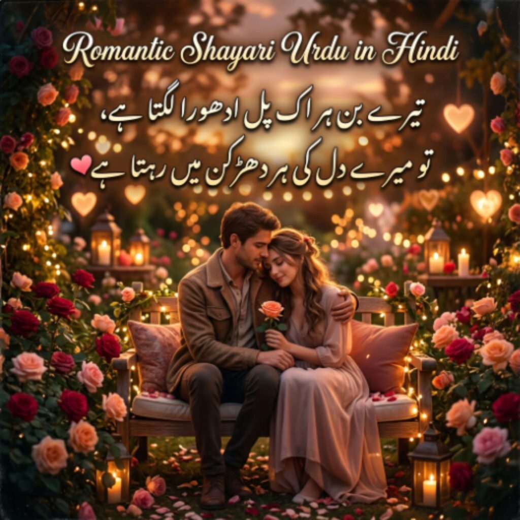 Romantic Shayari Urdu in Hindi