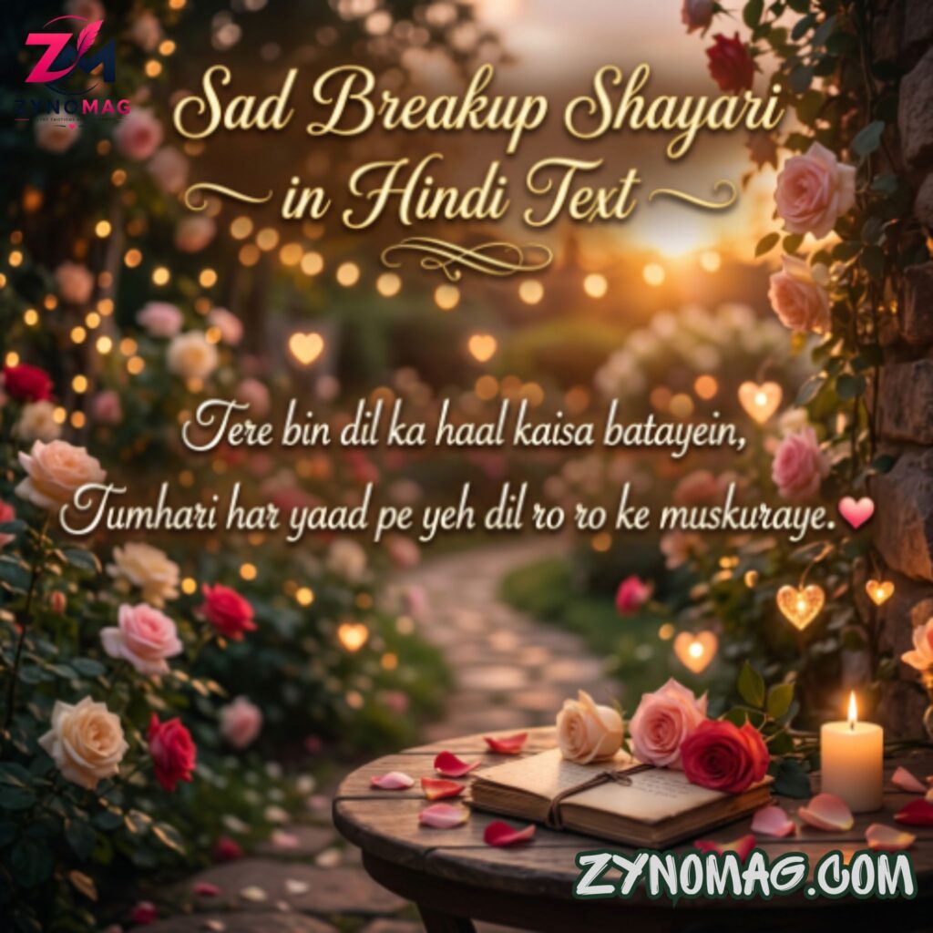 Sad Breakup Shayari in Hindi Text