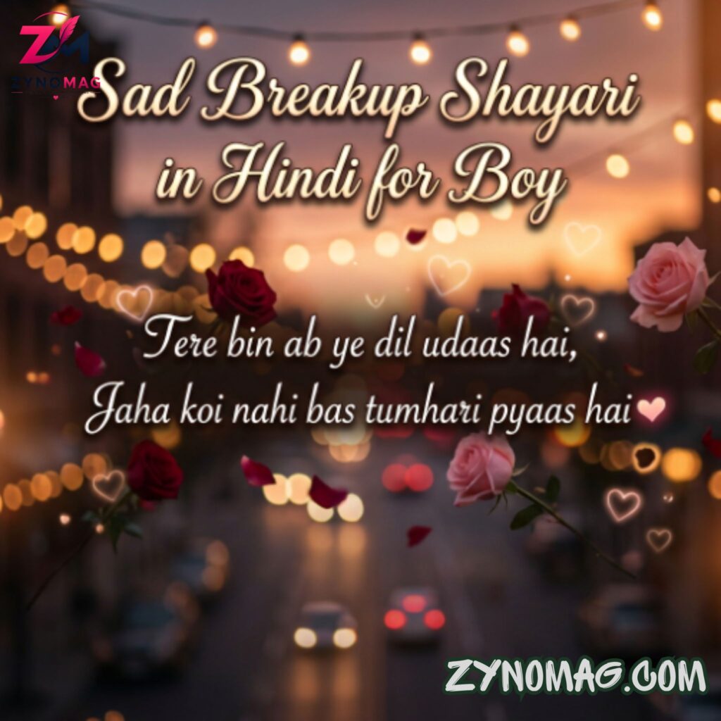 Sad Breakup Shayari in Hindi for Boy