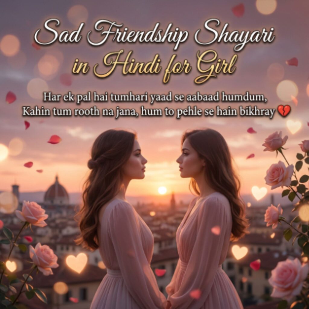 Sad Friendship Shayari in Hindi for Girl