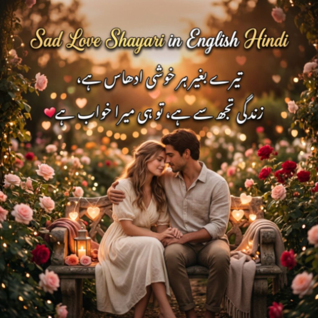 Sad Love Shayari in English Hindi