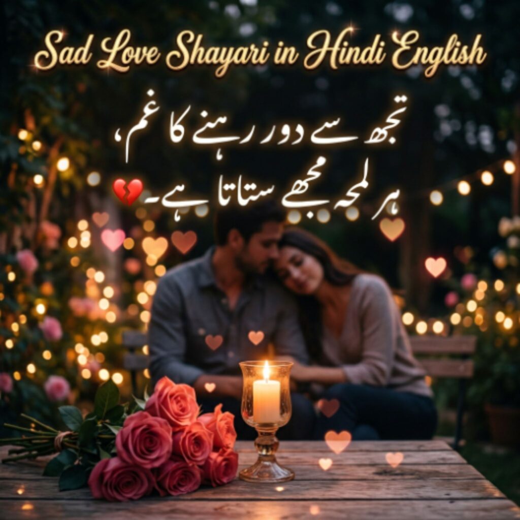 Sad Love Shayari in Hindi English