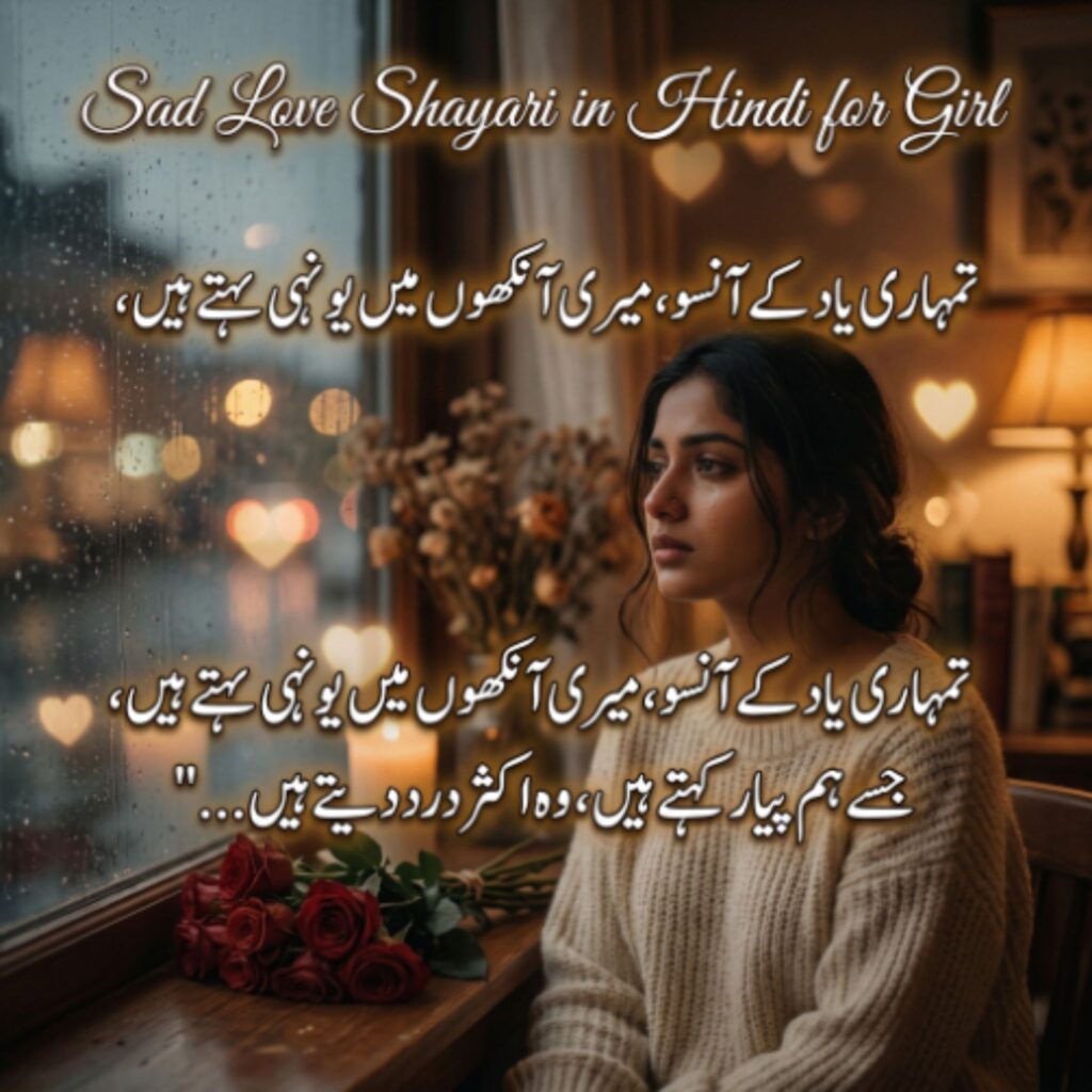 Sad Love Shayari in Hindi for Girl