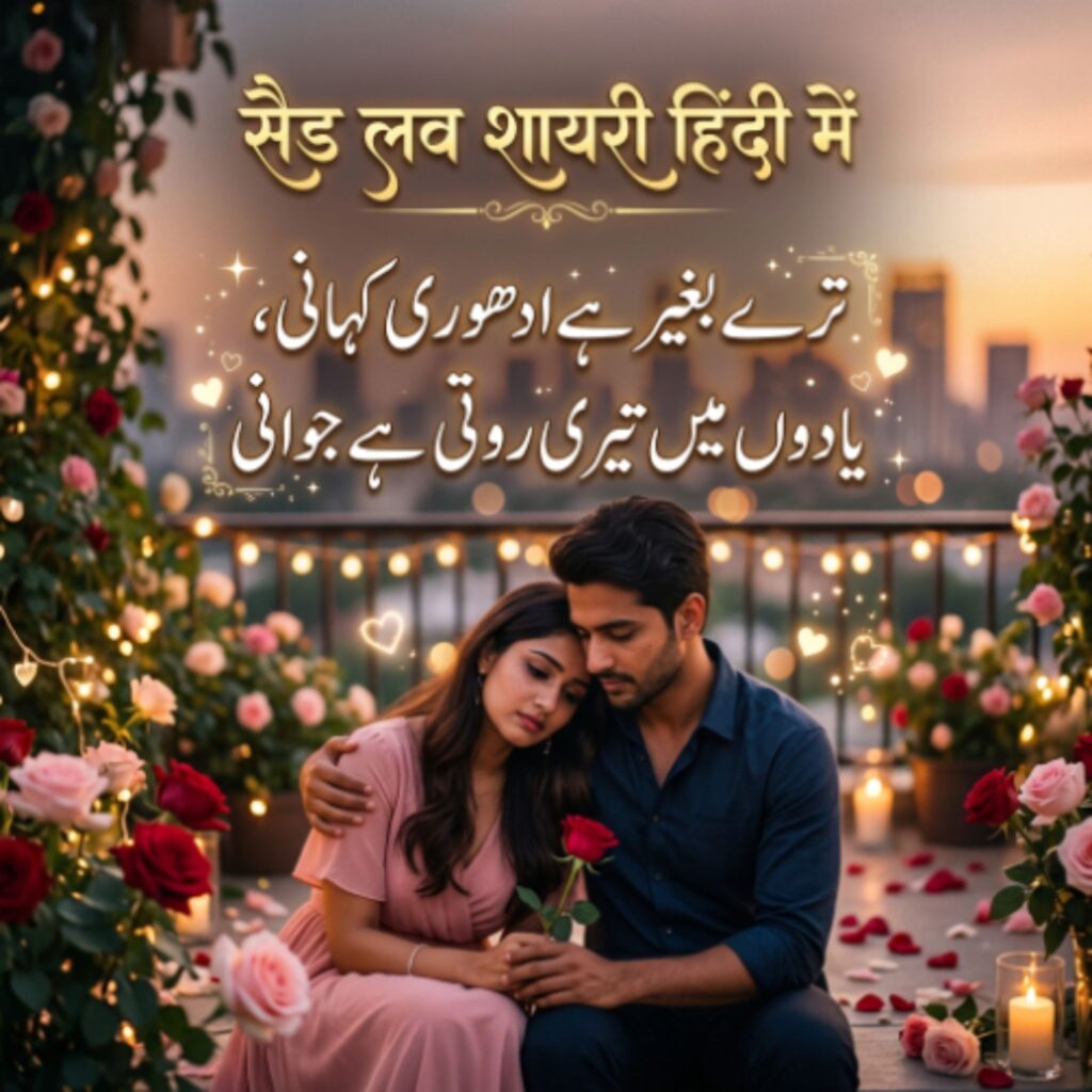 Sad Love Shayari in Hindi Text
