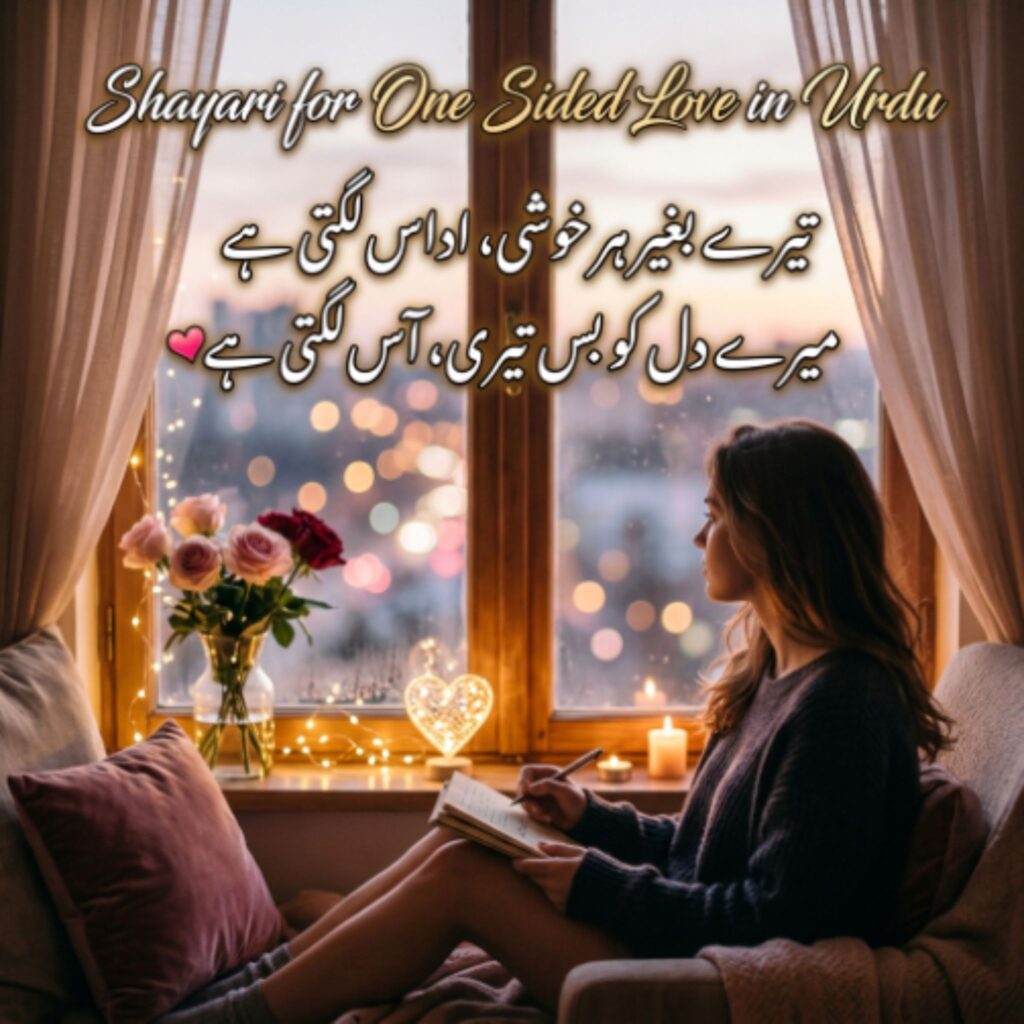 Shayari for One Sided Love in Urdu