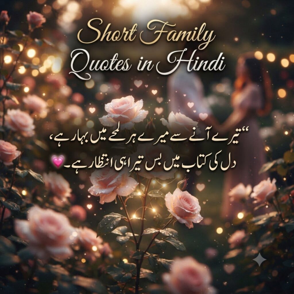 Short Family Quotes in Hindi