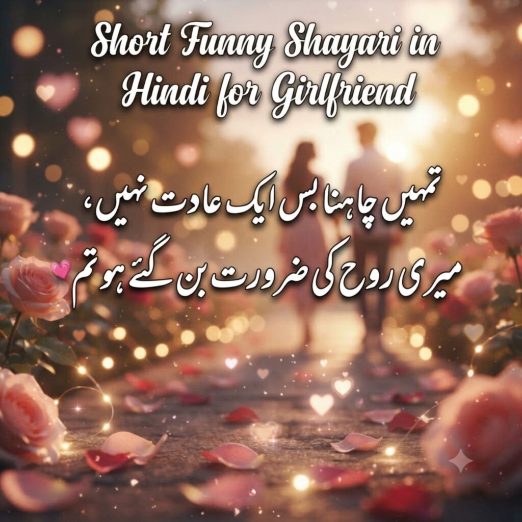Short Funny Shayari in Hindi for Girlfriend