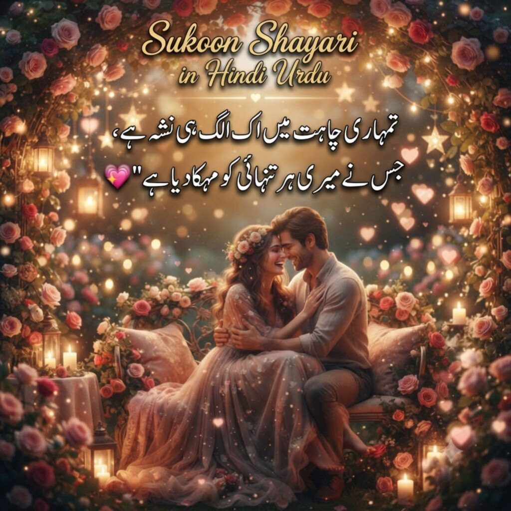 Sukoon Shayari in Hindi Urdu
