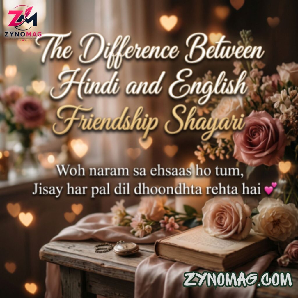 The Difference Between Hindi and English Friendship Shayari