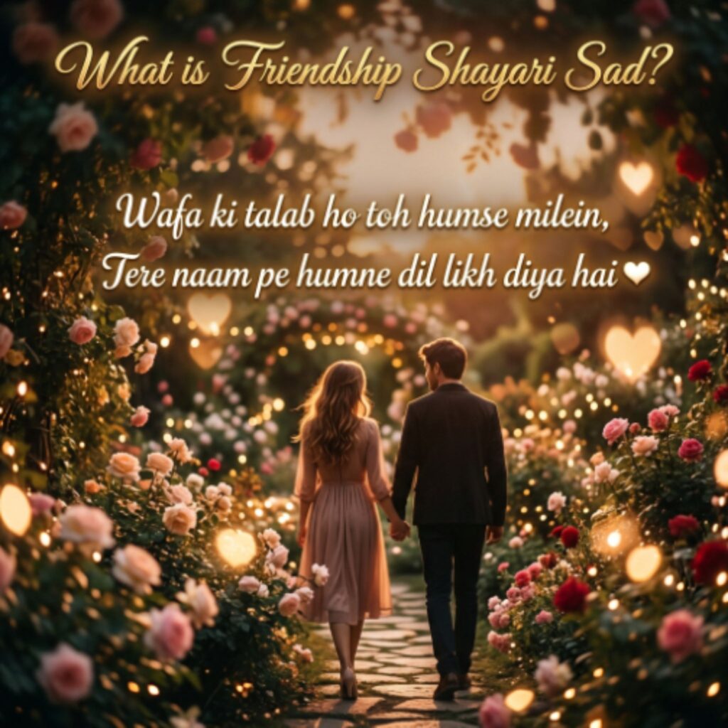 What is Friendship Shayari Sad?
