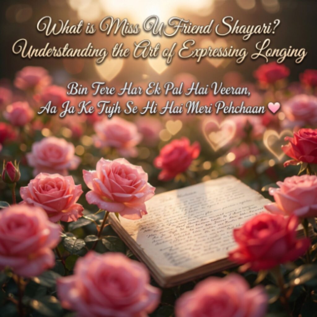 What is Miss U Friend Shayari Understanding the Art of Expressing Longing