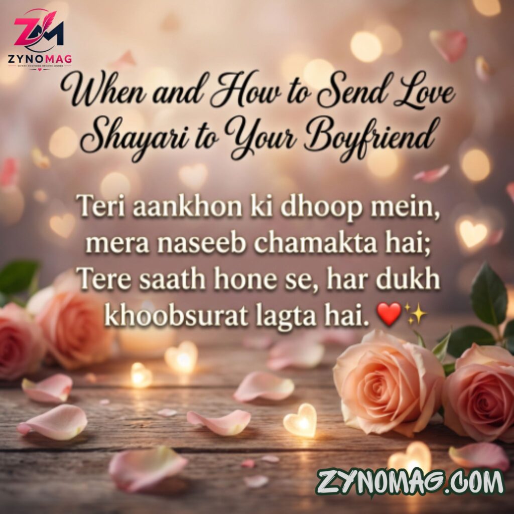When and How to Send Love Shayari to Your Boyfriend