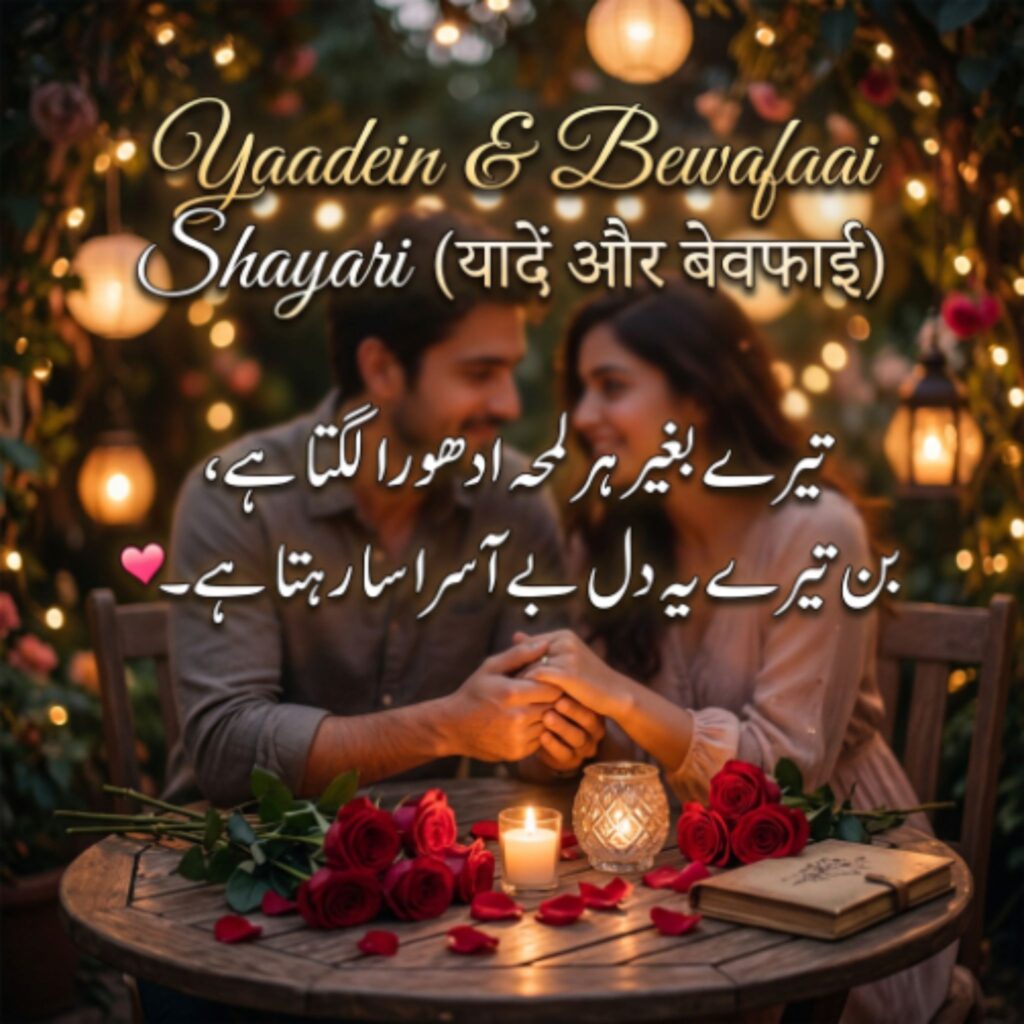 Yaadein & Bewafaai Shayari (यादें और बेवफाई)