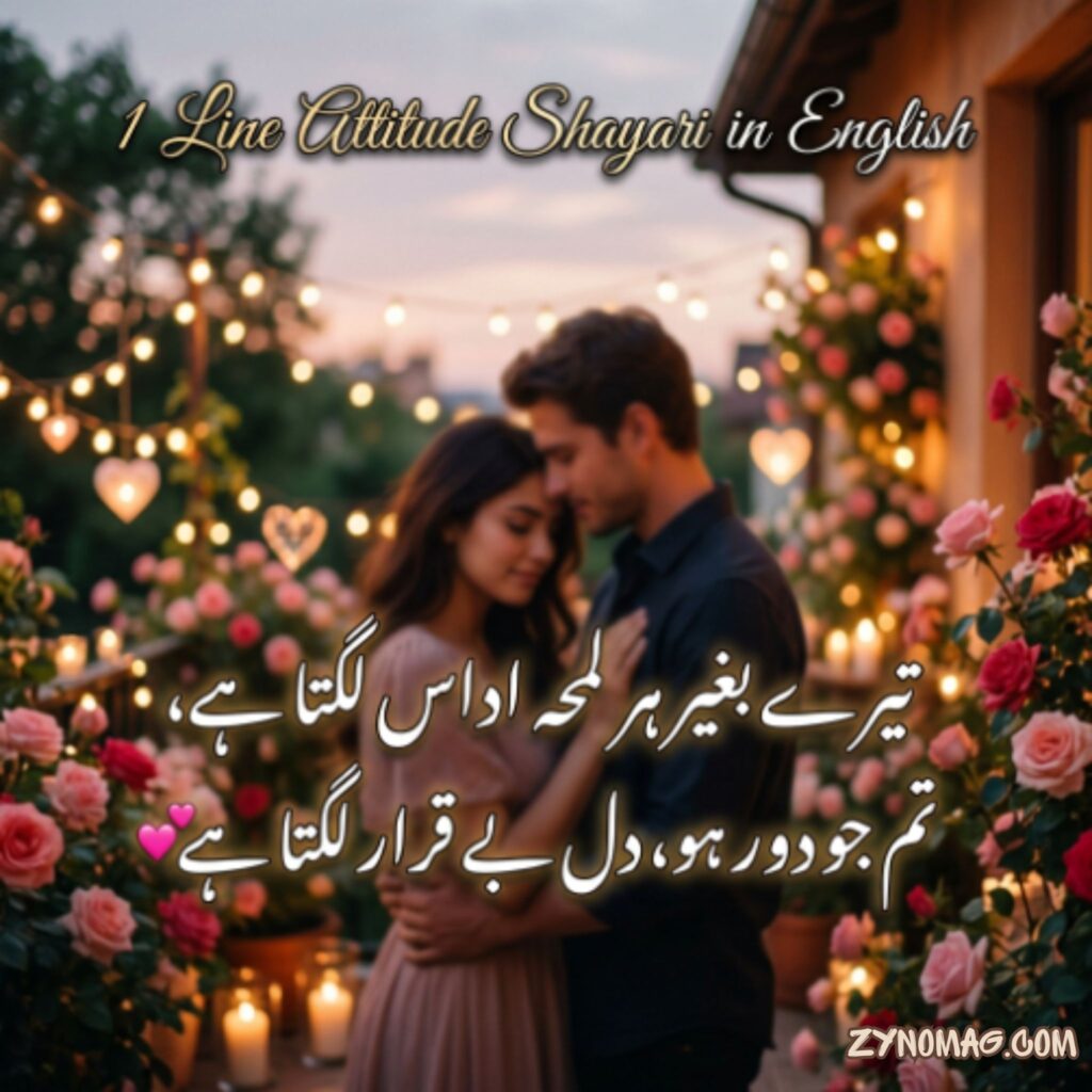 1 Line Attitude Shayari in English