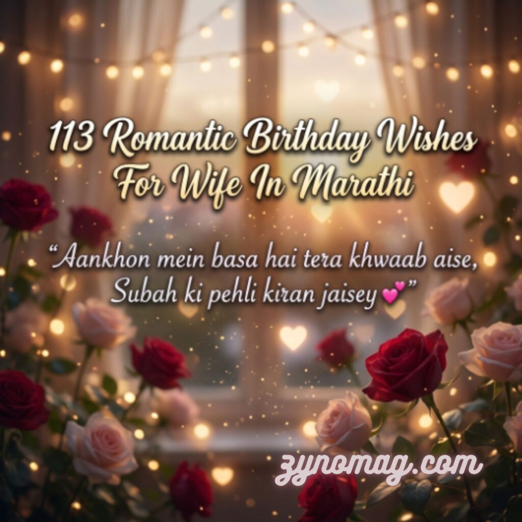 113 Romantic Birthday Wishes For Wife In Marathi
