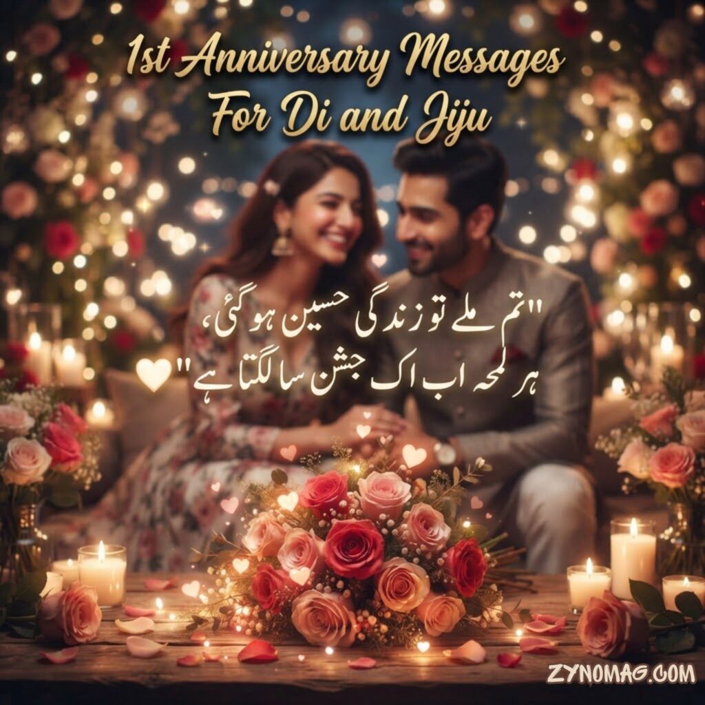 1st Anniversary Messages For Di and Jiju