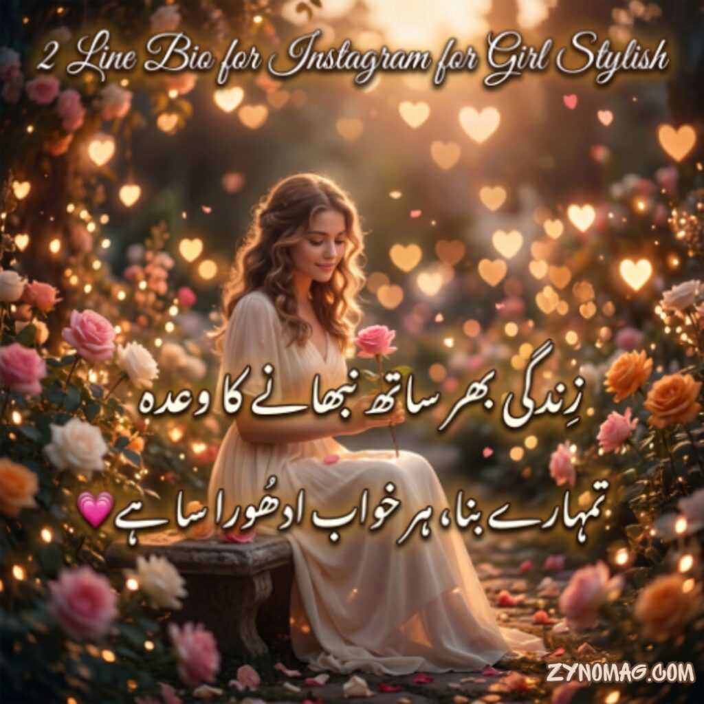 2 Line Bio for Instagram for Girl Stylish
