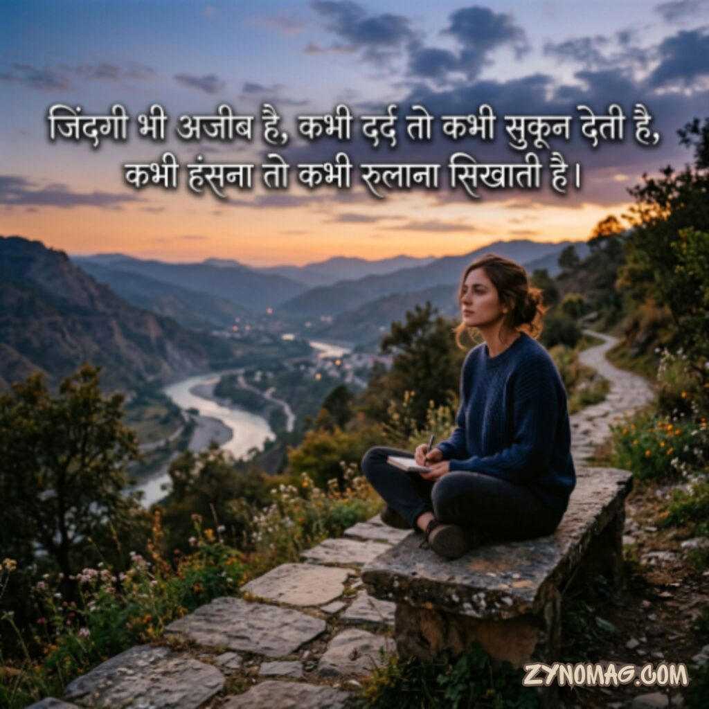 2 Line Emotional Shayari in Hindi on Life