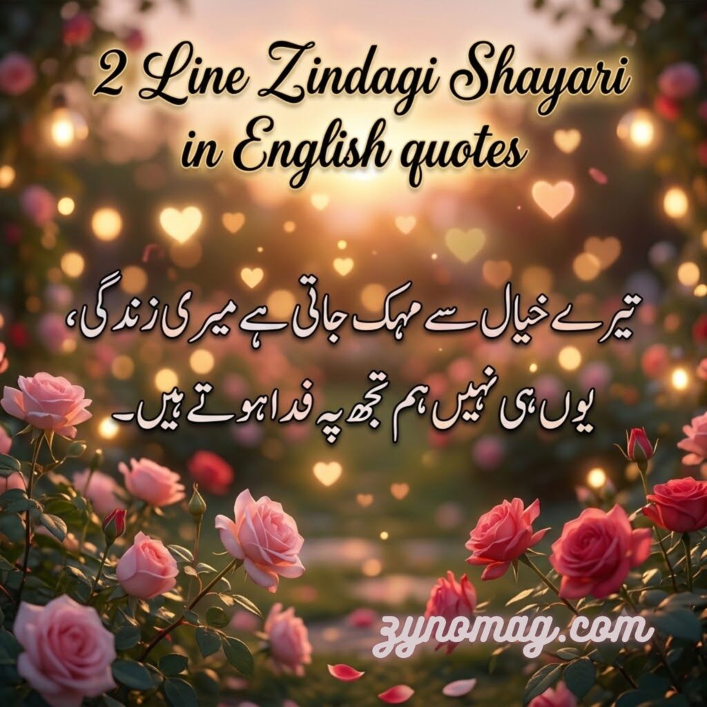 2 Line Zindagi Shayari in English quotes