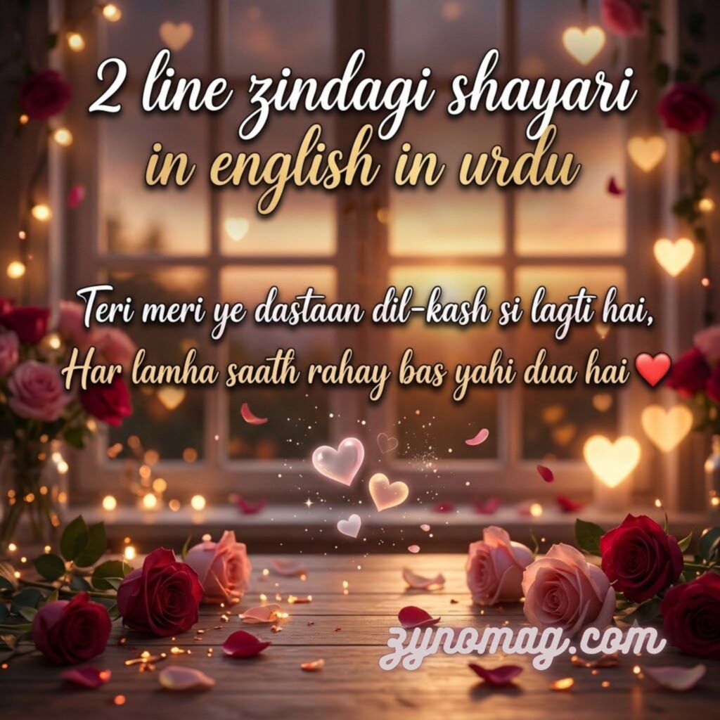 2 line zindagi shayari in english in urdu