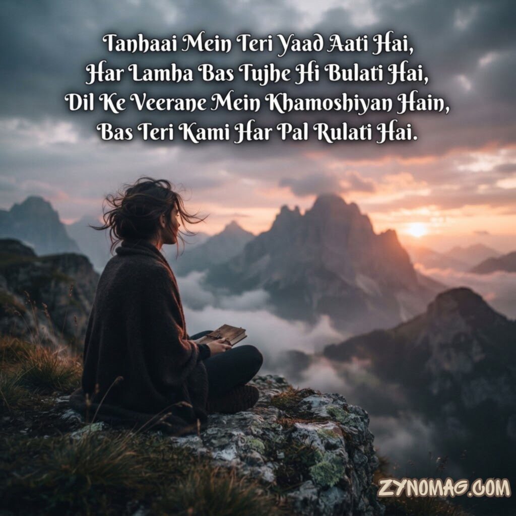 Alone Shayari in Roman English Text