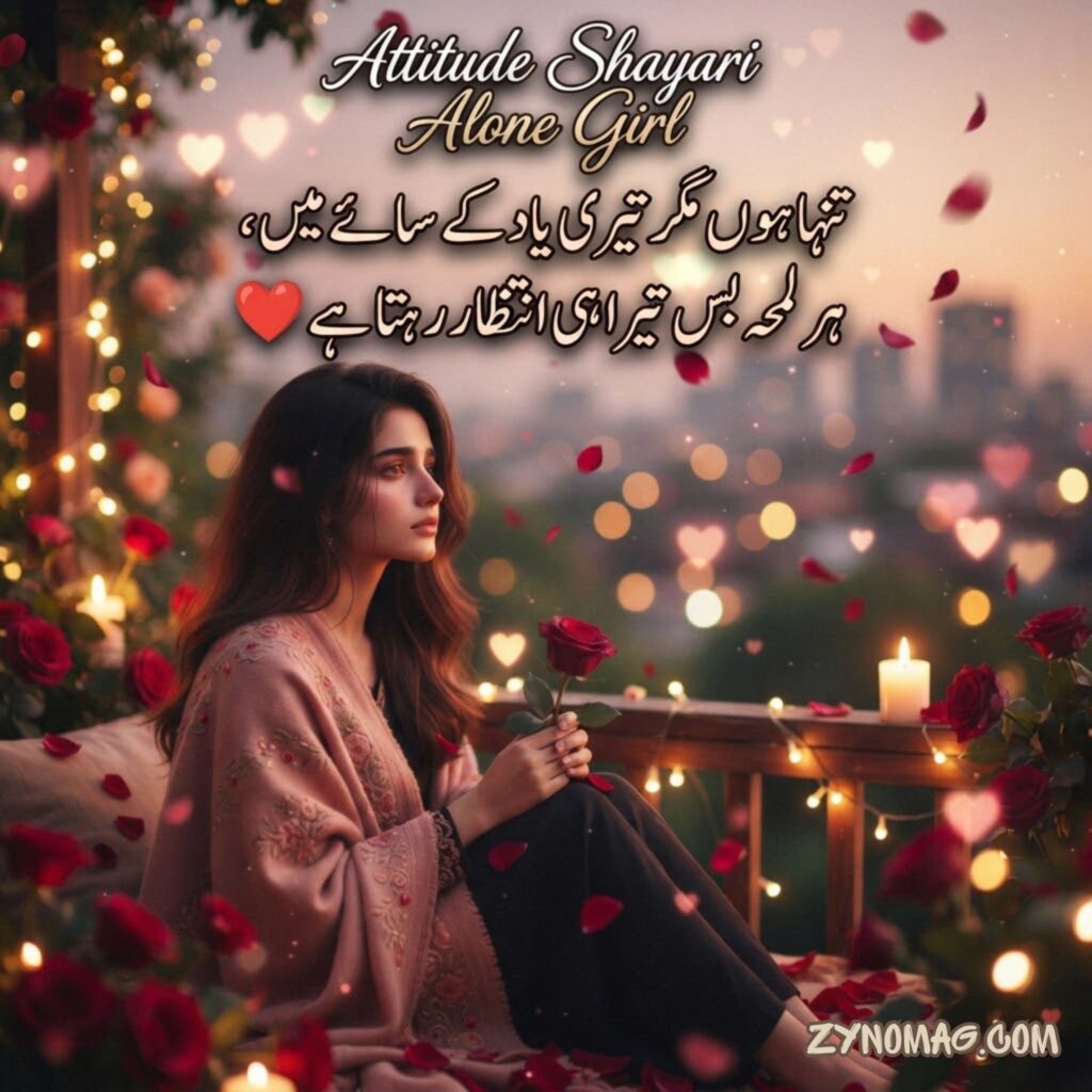 Attitude Shayari Alone Girl