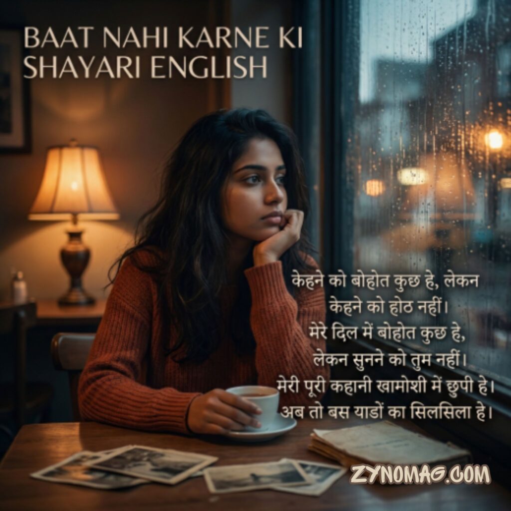 Baat Nahi Karne Ki Shayari English