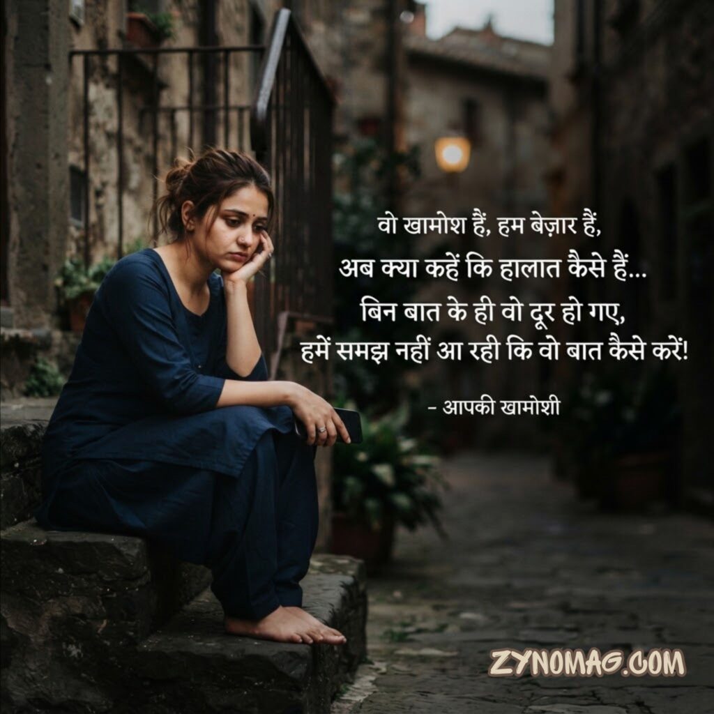 Baat nahi karne ki shayari in hindi text