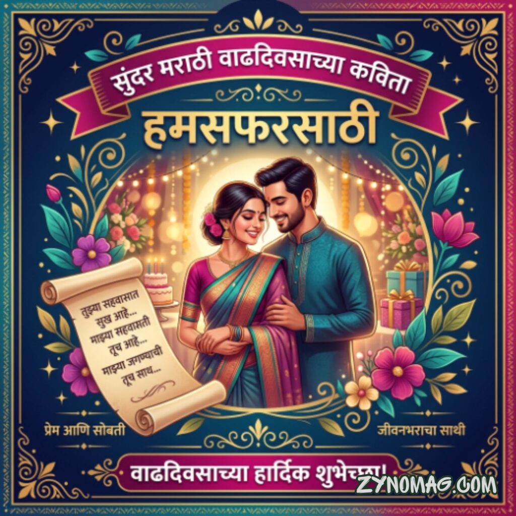 Beautiful Marathi Birthday Poems (Kavita) for Humsafar