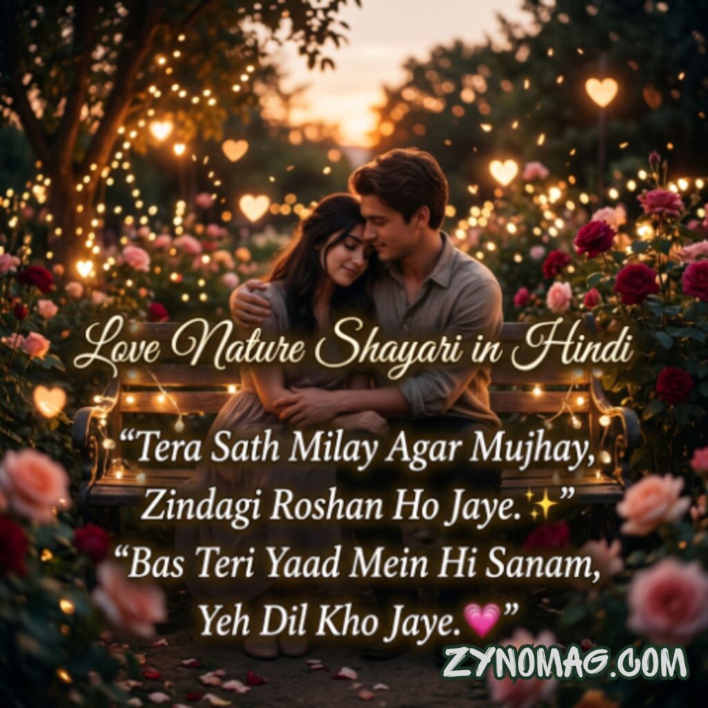 Love Nature Shayari in Hindi