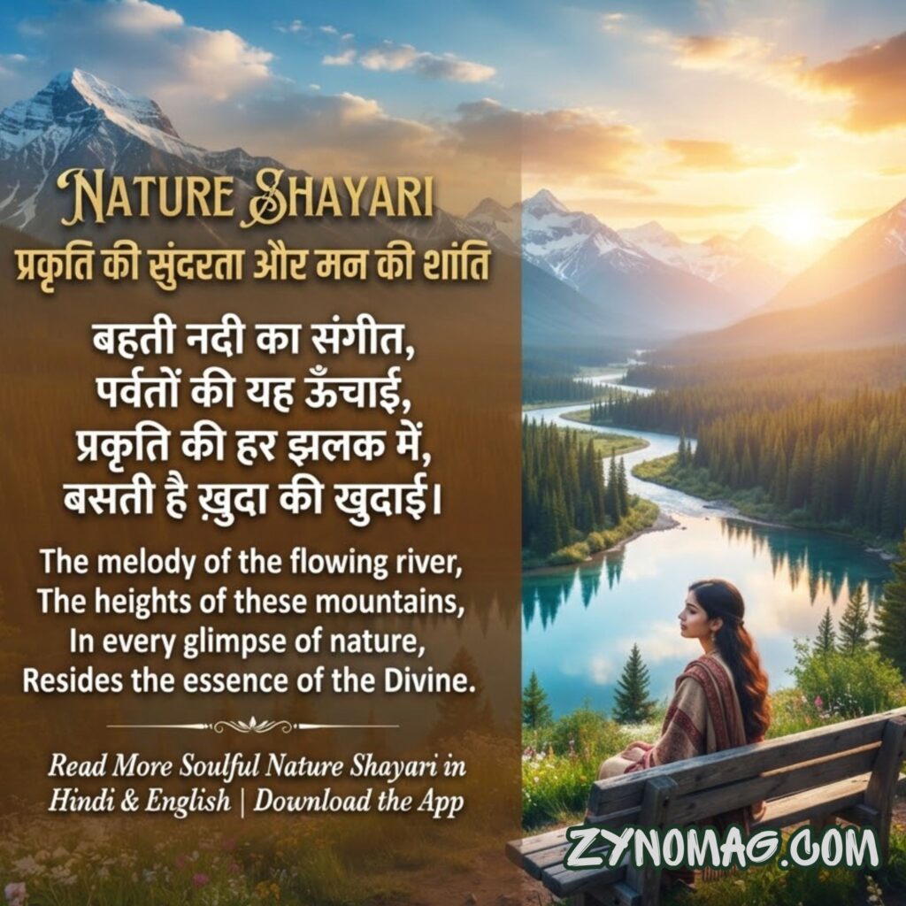 Nature Shayari in Hindi English
