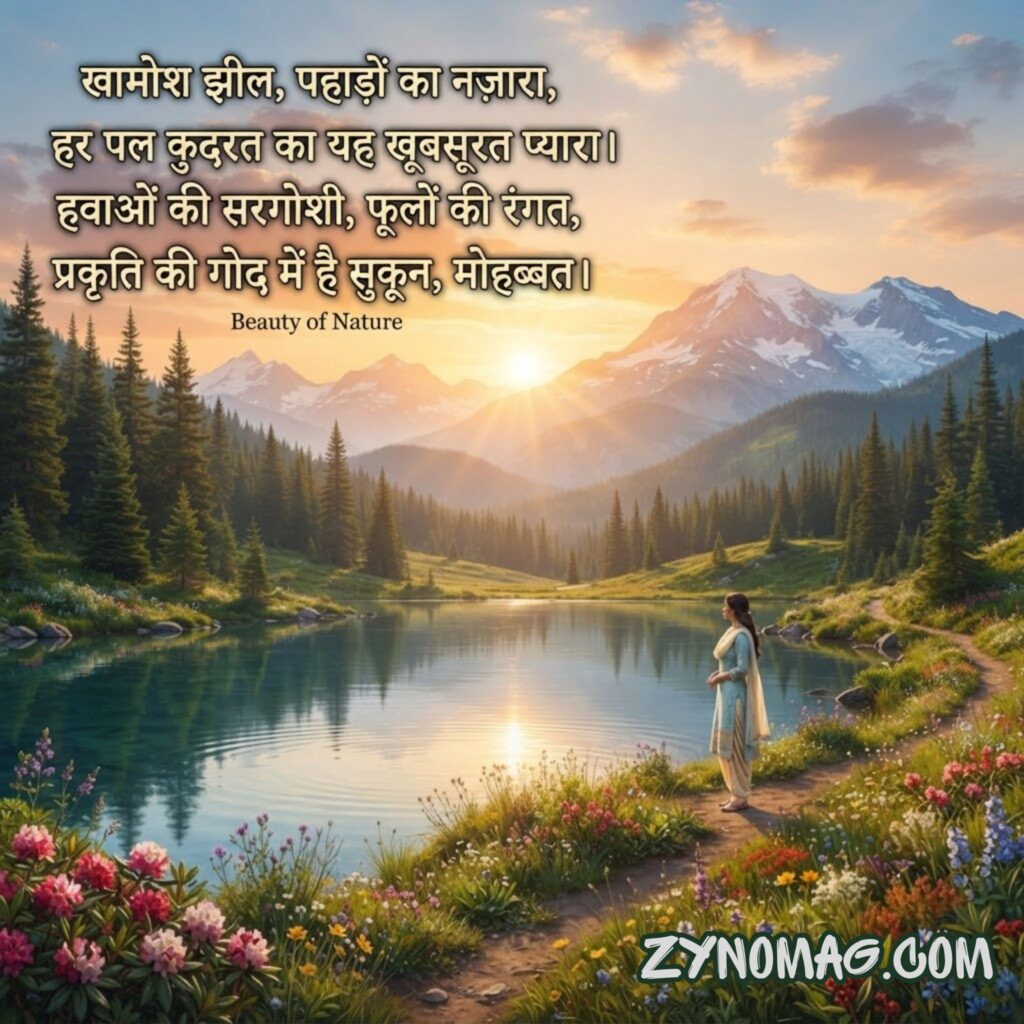 Beauty of Nature Shayari in Hindi