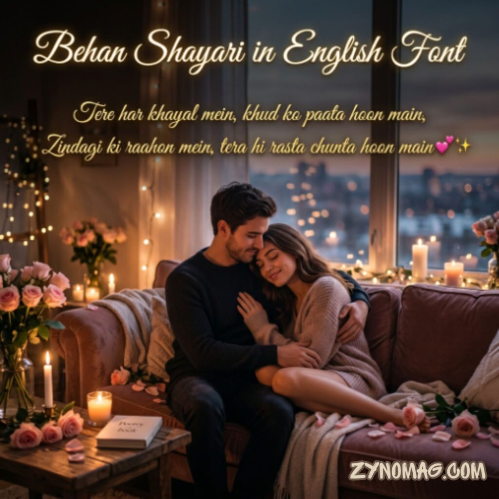 Behan Shayari in English Font