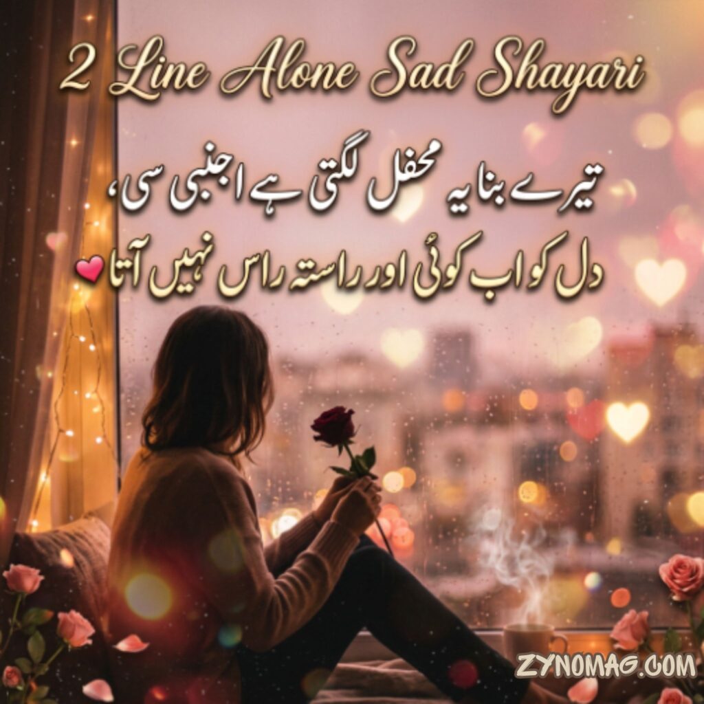 2 Line Alone Sad Shayari