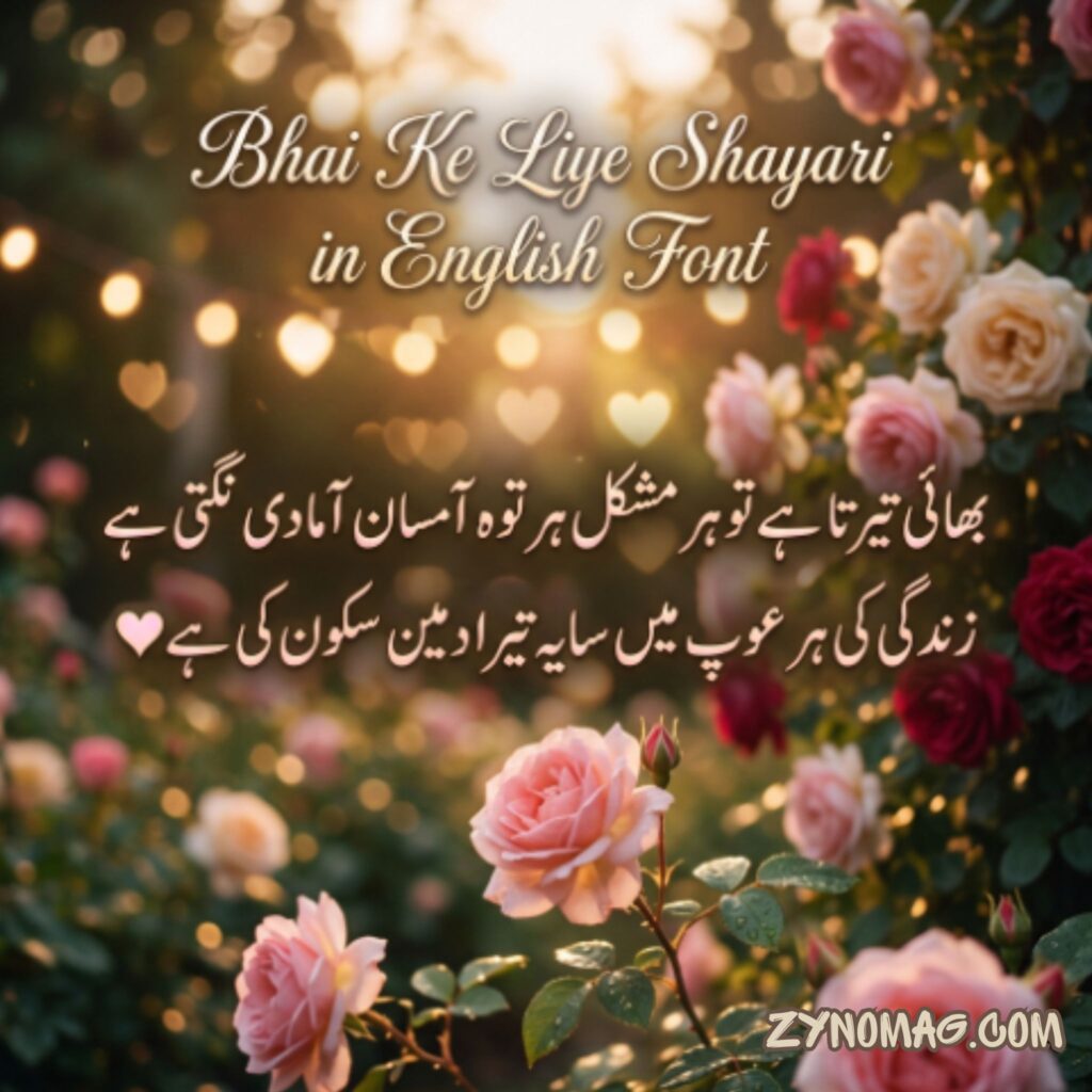 Bhai Ke Liye Shayari in English Font
