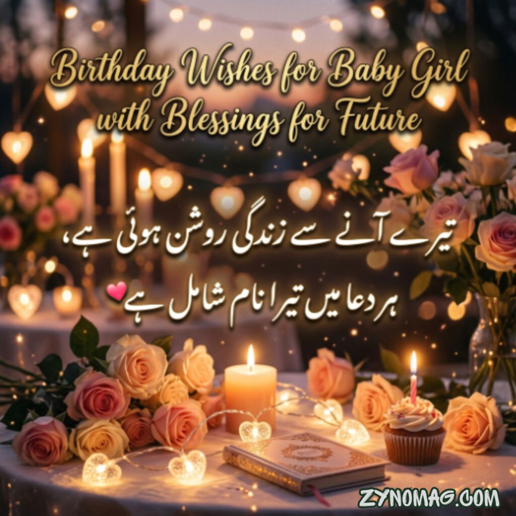 Birthday Wishes for Baby Girl with Blessings for Future