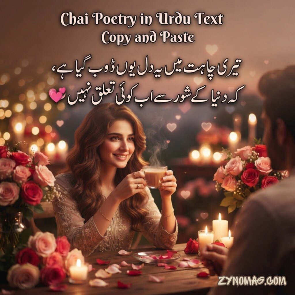 Chai Poetry in Urdu Text Copy and Paste