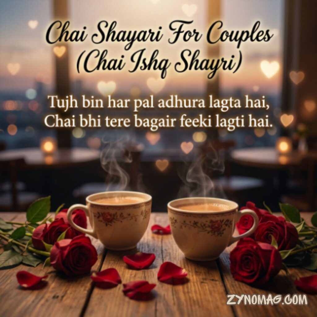 Chai Shayari For Couples (Chai Ishq Shayri)