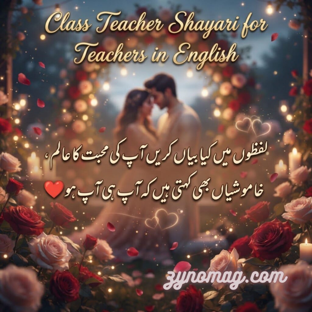 Class Teacher Shayari for Teachers in English