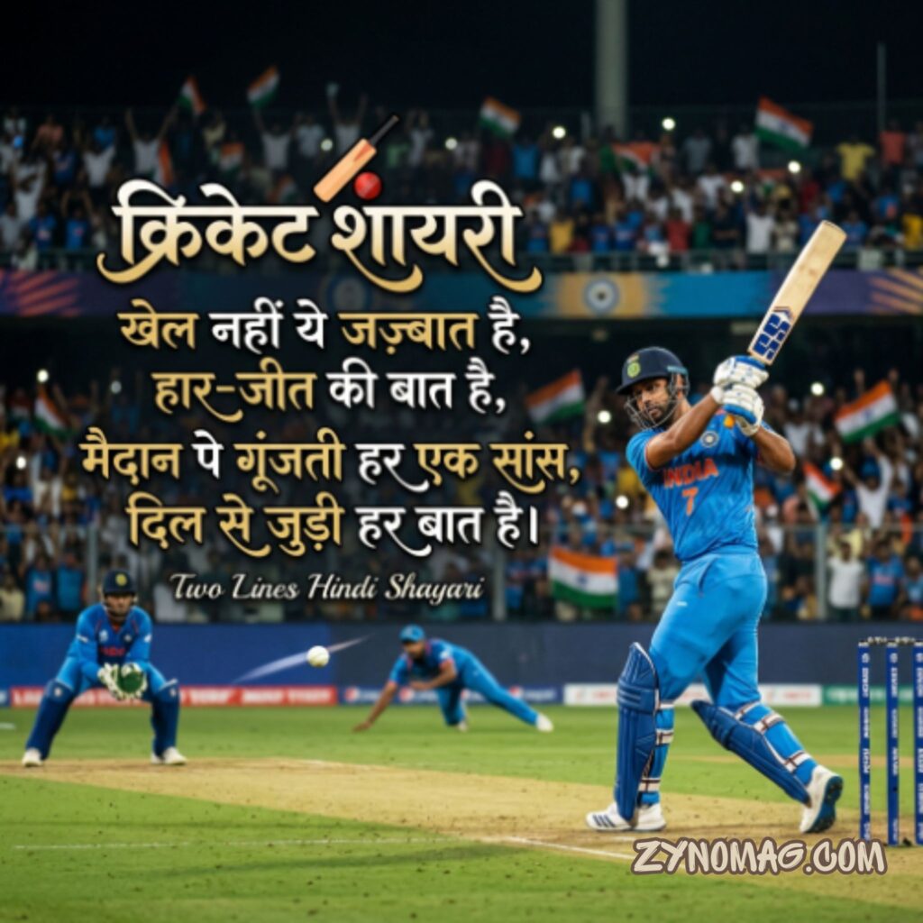 Cricket Shayari 2 Line Hindi