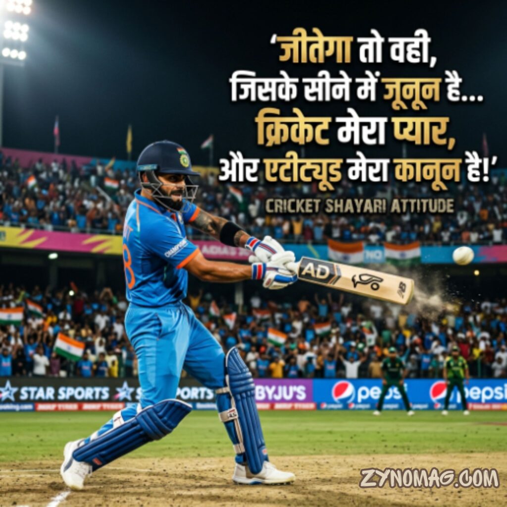 Cricket Shayari Attitude