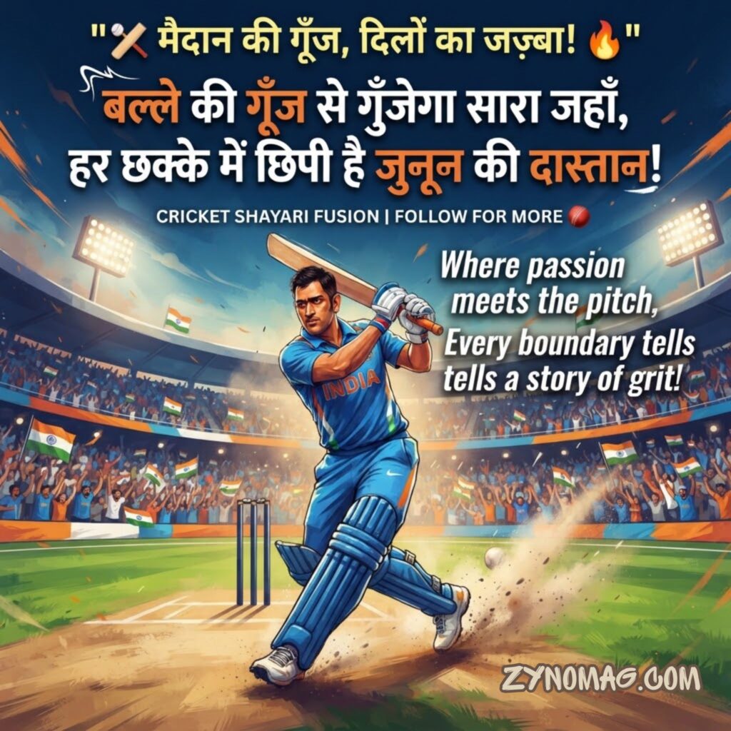 Cricket Shayari in Hindi English