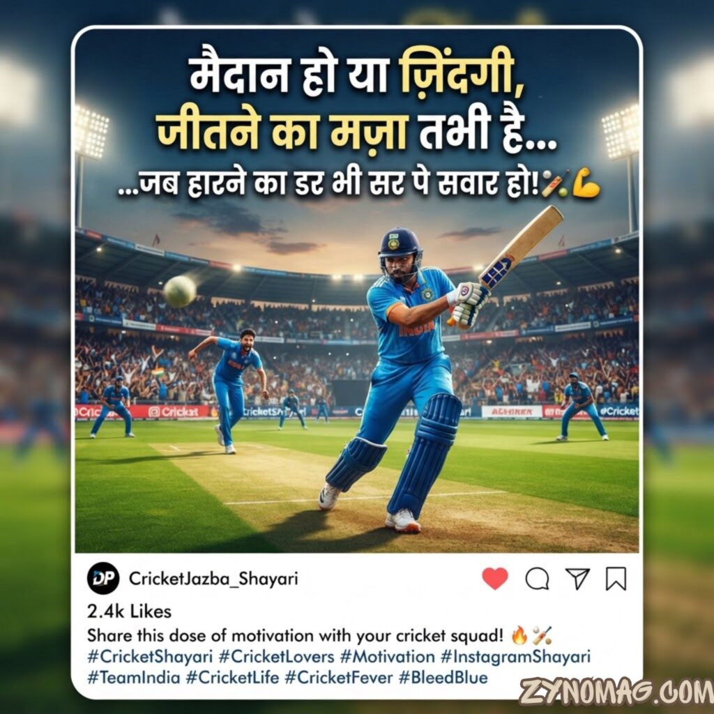 Cricket Shayari in Hindi for Instagram