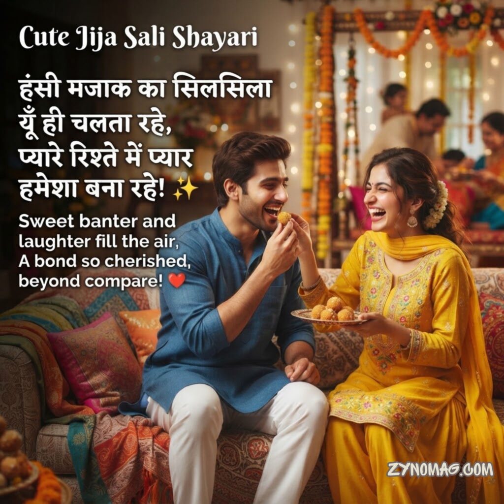 Cute Jija Sali Shayari for Sweet Moments