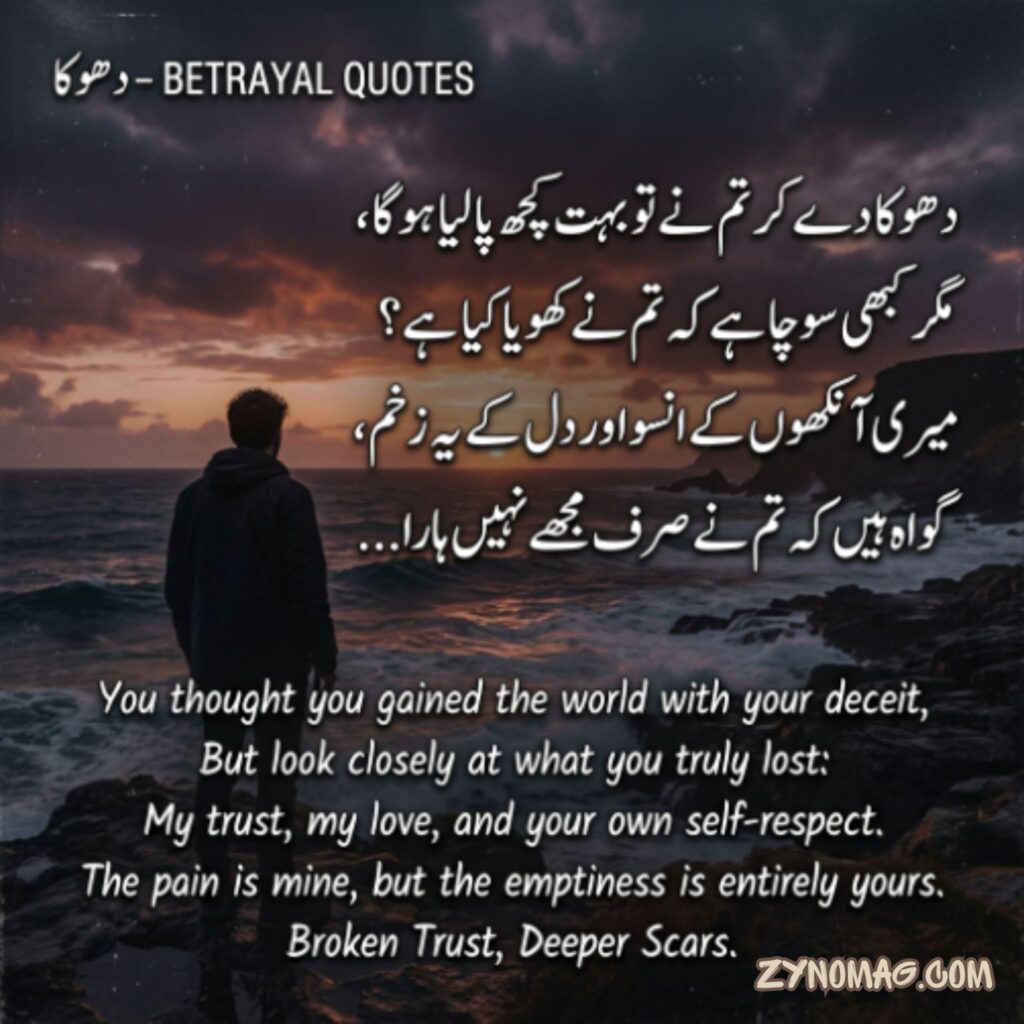 Dhoka Quotes in Urdu English